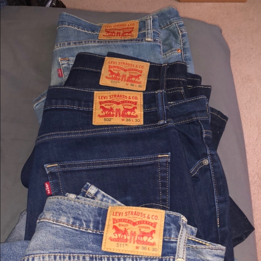 Lot of Levi’s denim 36x30